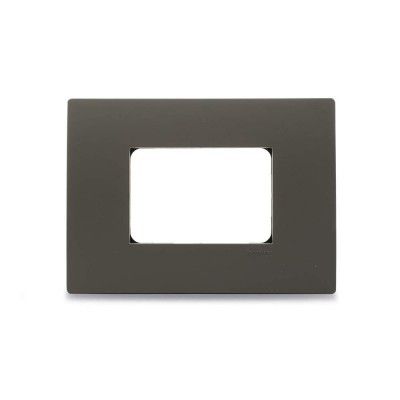 Schneider Electric Opale-3 Module Universal Grid & Cover Plate, Gleaming Grey (Pack of 1)