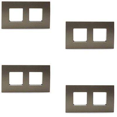 Schneider electric Opale-4 Module Grid and Cover Plate, Green Oak (Pack of 4)