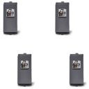 Schneider electric Opale-RJ 11 Telephone outlet with shutter, Dark Grey (Pack of 4)...
