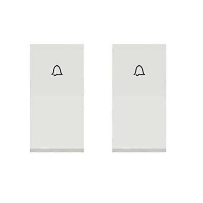 Schneider Electric Unica Pure-6A Bellpress, 1M, White (Pack of 2)