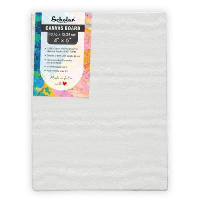 Scholar Artist Canvas Panel Boards (4 X 6) Pack of 10