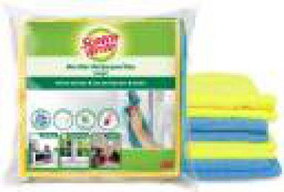 Scotch-Brite Multipurpose Wipe (40cm X 40 cm, 340 GSM) Wet and Dry Microfiber Cleaning Cloth  (4 Units)