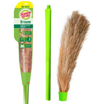 Scotch-Brite No-Dust Broom, Long handle (Multi-use)