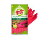 Scotch-Brite Rubber Heavy Duty Hand gloves for Dishwashing, gardening, kitchen cleaning ( Inner cotton lining for comfort), 1 Pair...