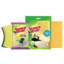 Scotch-Brite Scrub Sponge Large (Pack of 2) and Sponge Wipe Large (Pack of 3)...