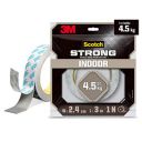 Scotch Double Sided Tape by 3M (1m holds 4.5Kgs) for indoor hanging applications (Photo frames, Mirrors, Key Holders, Car Interiors, Extension Boards, Wall decoration, etc)(L: 3m, W: 24mm), White...