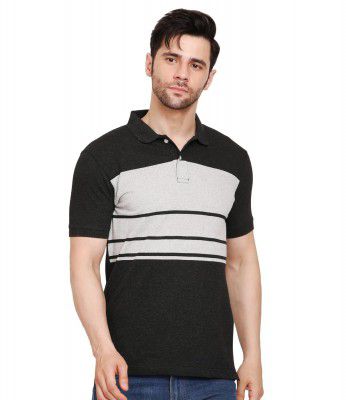 Scott International Men's Rich Cotton Regular Fit Striper Polo T-Shirt, T-Shirts for Men, Collar T Shirts for Men, Polo T Shirts for Men, T Shirt for Men Cotton, Polo T Shirt…