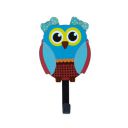 Scrafts Design F Traditional Print Owl Series 1 Hook Wooden Wall Hanging (Pack of 2, Multi)...