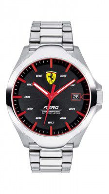 Scuderia Ferrari Aero Analog Black Dial Mens Watch-0830507