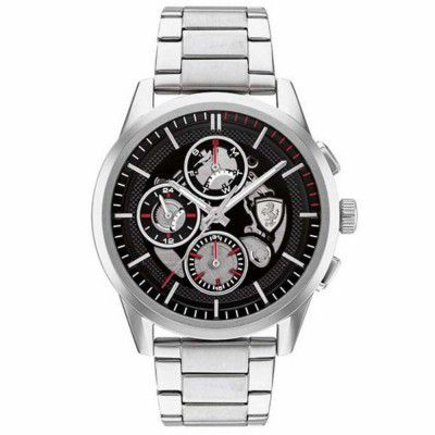Scuderia Ferrari Grand Tour Analog Black Dial Mens Watch-0830831