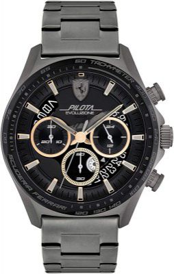 Scuderia Ferrari Pilota Evo Analog Black Dial Mens Watch-0830824
