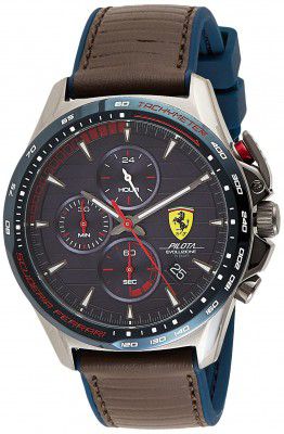 Scuderia Ferrari Pilota Evo Analog Blue Dial Mens Watch-0830848