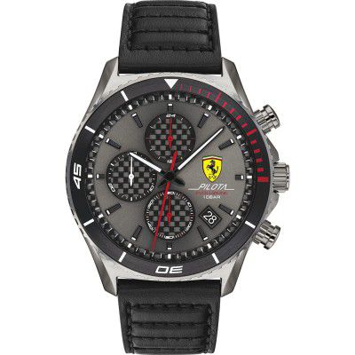Scuderia Ferrari Pilota Evo Analog Grey Dial Mens Watch-0830773