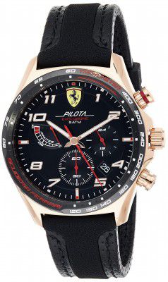 Scuderia Ferrari Pilota Evo Analog Black Dial Mens Watch-830719