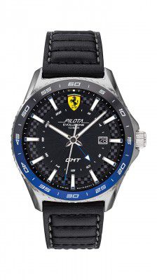Scuderia Ferrari Pilota Evo Analog Black Dial Mens Watch-0830775