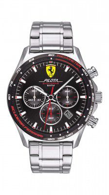 Scuderia Ferrari Pilota Evo Analog Black Dial Mens Watch-0830758