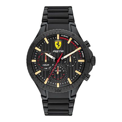 Scuderia Ferrari Pista Analog Black Dial Mens Watch-0830886