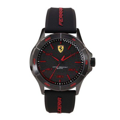 Scuderia Ferrari Sf Basics Analog Black Dial Mens Watch-0830814
