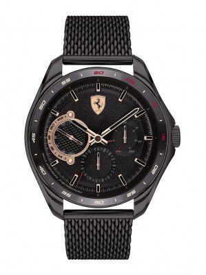 Scuderia Ferrari Speedracer Analog Black Dial Mens Watch-0830686