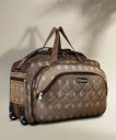SD Star 60 L Strolley Duffel Bag - Fabric Travel Duffel Bags for Men and Women - Brown - Large Capacity...