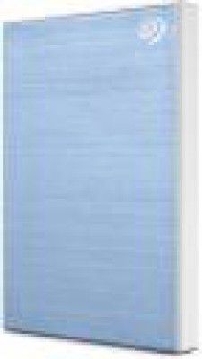 Seagate One Touch with Password Protection for Windows & Mac with 3 years Data Recovery Services - Portable 2 TB External Hard Disk Drive (HDD)  (Light Blue)