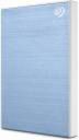 Seagate One Touch with Password Protection for Windows & Mac with 3 years Data Recovery Services - Portable 2 TB External Hard Disk Drive (HDD)  (Light Blue)...