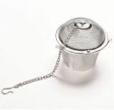 SEAHAVEN Stainless Steel Small Net Mesh Style Easy Loose Leaves Green Tea Filter Pot Infuser Strainer (4.5 cm) Tea Strainer  (Pack of 1)...