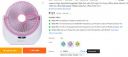 seasons High Speed Rechargeable Table Fan with LED Light, For Home, Office Desk, Kitchen 5 Star 1400 mm Ultra High Speed 3 Blade Table Fan  (Pink, Pack of 1)...