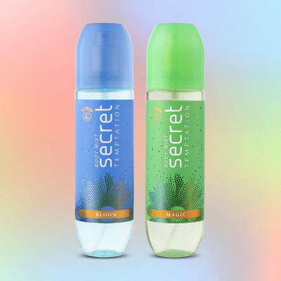Secret Temptation Body Mist Combo for Women, Pack of 2 (120 Ml Each)