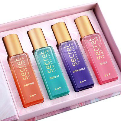Secret Temptation EAU DE Parfum Gift Set for Women, Pack of 4 (4 x20ml)