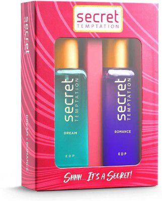 secret temptation Perfume Gift Set for Women - 20ml Each l Long Lasting Fragrance Gift for Her | Eau de Parfum  -  40 ml (For Women)
