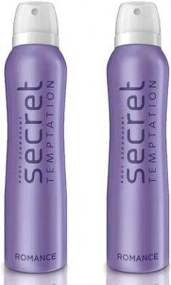Secret Temptation Romance (225 ml each) Deodorant Spray - For Women  (450 ml, Pack of 2)