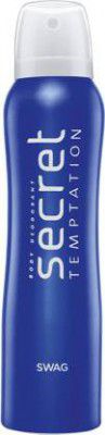 secret temptation Swag Daily Freshness Body Spray with Long Lasting Fragrance| Deodorant Spray - For Women  (150 ml)