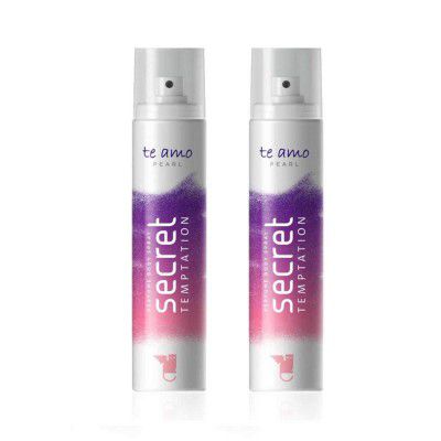 Secret Temptation Te Amo Pearl Perfume Body Floral Spray Combo For Women, Pack Of 2 (120 Ml Each)