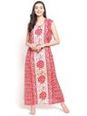 Secret Wish Womens Cotton Printed Maxi Sleep Wear...