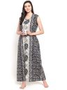 Secret Wish Womens Cotton Printed Maxi Sleep Wear...