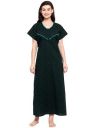 Secret Wish Womens Cotton Textured Maxi Maternity Nighty...