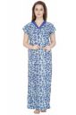 Secret Wish Womens Hosiery Printed Maxi Night Gown | Comfortable Sleep Wear | Free Size| Green...