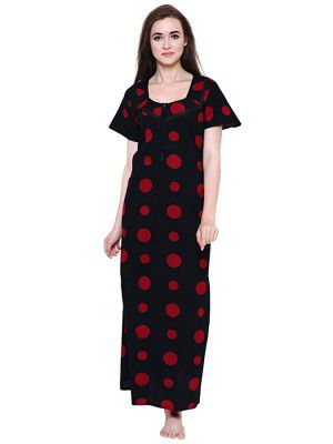Secret Wish Womens Printed Woolen Nighty Woolen Nighty/Nightwear/Multicolor Nighty NT-E126