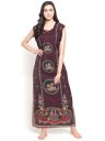 Secret Wish Womens Red Printed Cotton Nighty (Free Size)...