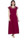 Secret Wish Womens Turquoise Blue Printed Cotton Nighty (Free Size)...