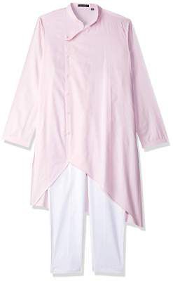 See Designs Men's Cotton Kurta Pyjama (SDMDWKT39201L_Pink_L)