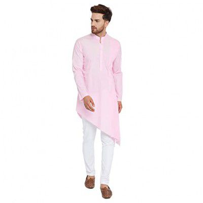 See Designs Mens Kurta (SDMDWKT334XS_Pink_XS)