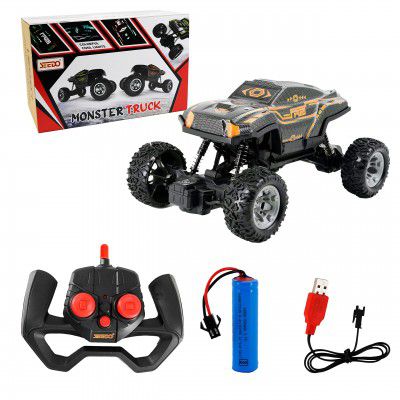 SEEDO Rechargeable Offroad 4x4 Strong Suspension Remote Control Monster Truck Toy Car, Gift for Boys Above 8 Years