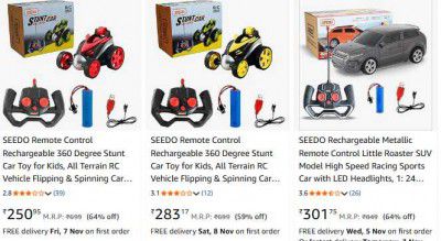 SEEDO Remote Control Rechargeable Car Start From Rs 236