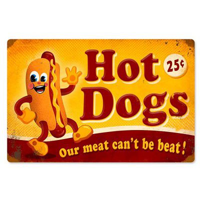Sehaz Artworks Hot Dogs Wall Sign (Wooden, 30 cm x 20 cm x 0.3 cm)