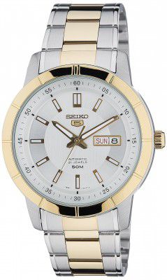 Seiko 5 Analog White Dial Mens Watch - SNKN58K1