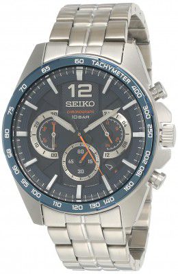 Seiko Analog Black Dial Mens Watch-SSB345P1