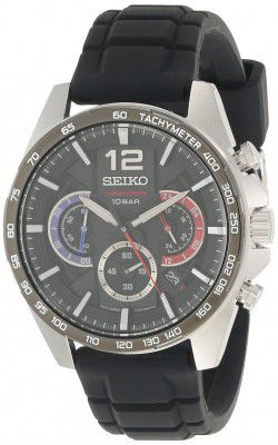 Seiko Analog Black Dial Mens Watch-SSB347P1