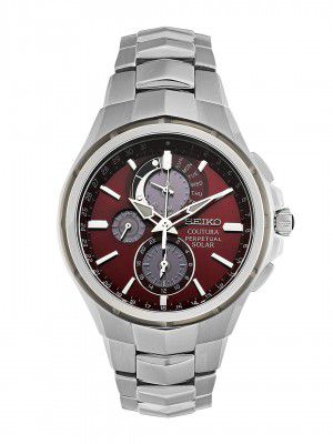 Seiko Analog Maroon Dial Mens Watch-SSC763P1
